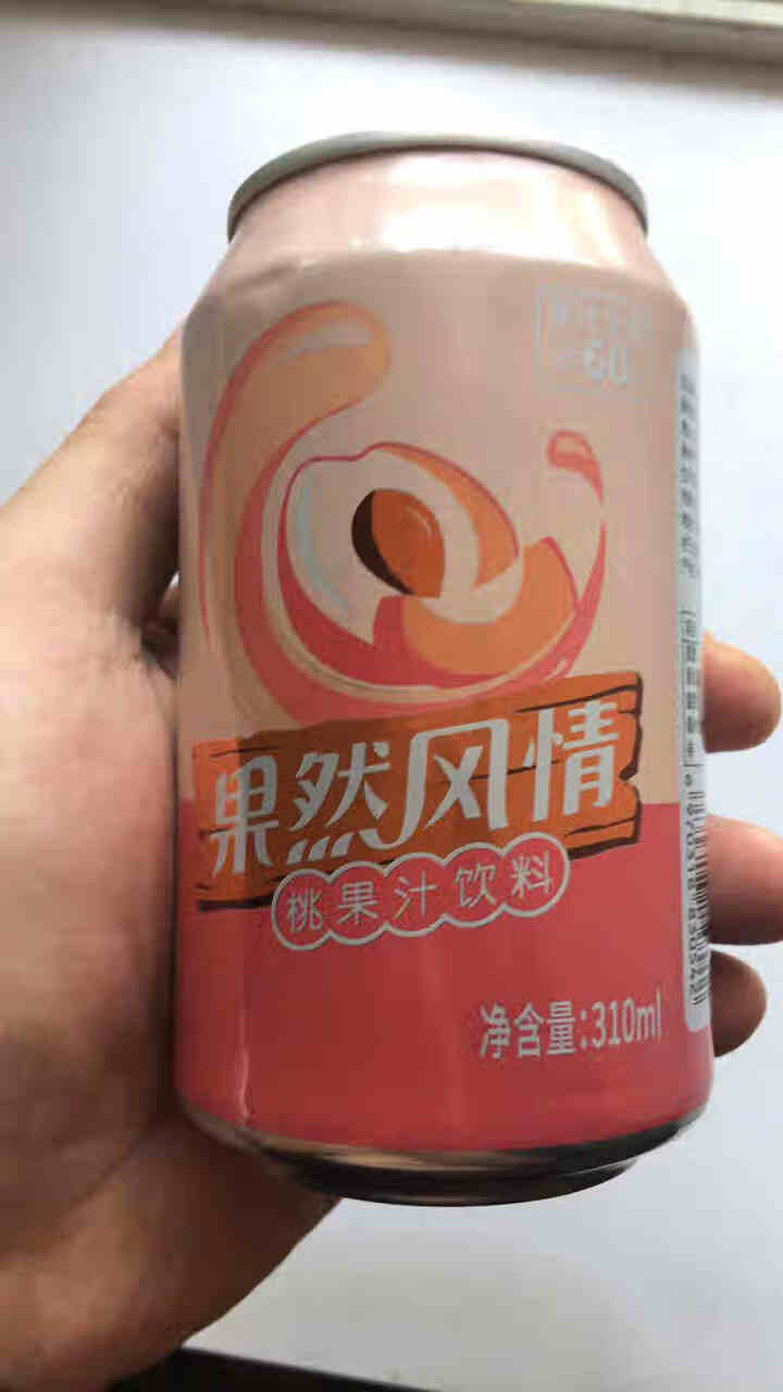 果然风情果汁饮料桃汁果味饮品听装新品听装310ml*20罐桃果汁饮品果饮 310ml*1怎么样，好用吗，口碑，心得，评价，试用报告,第2张