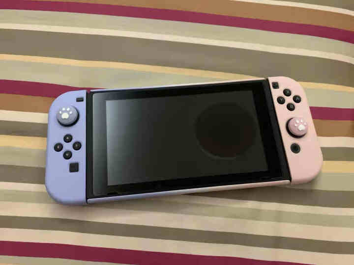 丸图任天堂switch保护壳硅胶NS硬壳保护包磨砂保护套纯色创意彩壳ns游戏机配件防摔分离式手柄套 switch粉紫渐变保护壳+摇杆帽怎么样，好用吗，口碑，心得,第3张