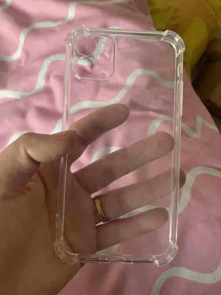 AMLLSYE iPhone11Pro Max气囊防摔苹果12手机壳XS镜头全包XR透明软硅胶保护套 全透明【全屏钢化膜】 iPhone 11 6.1寸怎么样，,第2张