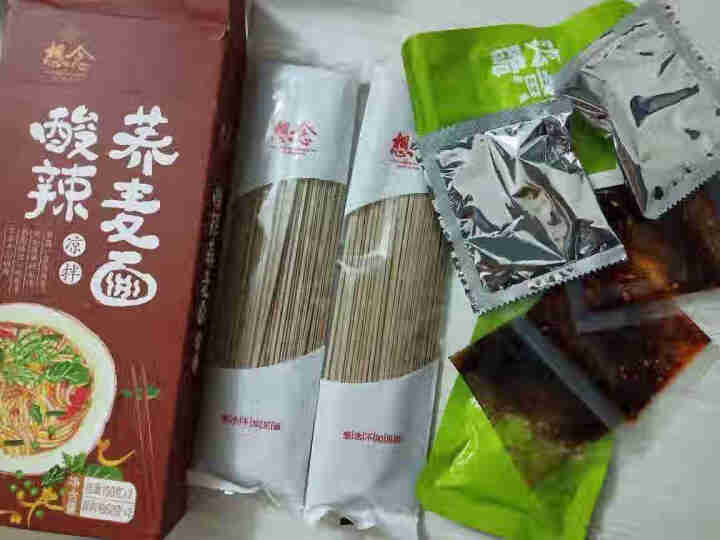 想念面条 酸辣荞麦面 挂面粗粮宽面条344g*3盒6人份 非油炸方便面怎么样，好用吗，口碑，心得，评价，试用报告,第3张