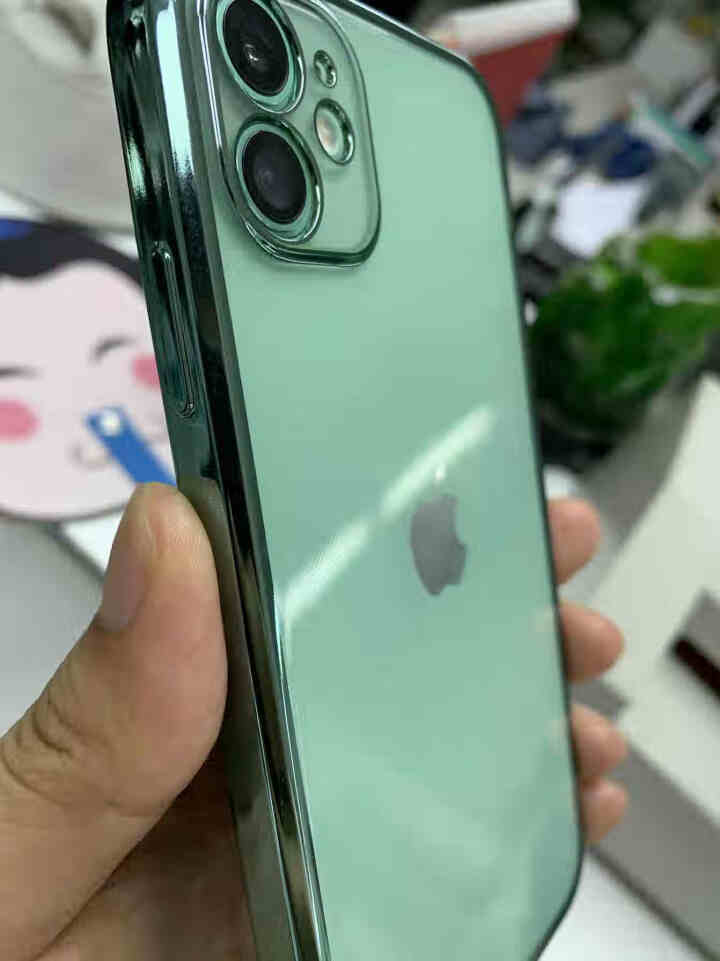 讯迪 苹果11手机壳 iPhone 11 pro max保护套防摔透明全包镜头电镀边框手机套硅胶软壳 浅草绿 iPhone 11【6.1英寸】怎么样，好用吗，口,第4张