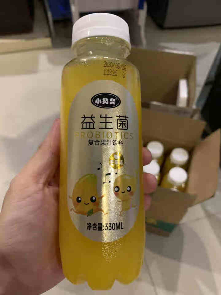 小臭臭益生菌果汁芒果味饮料330ml*12瓶/箱（果汁含量≥36%）出游季便携装怎么样，好用吗，口碑，心得，评价，试用报告,第3张