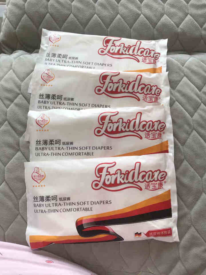 适宝康·Forkidcare 丝薄柔呵纸尿裤试用装L码*4片 适合9,第2张