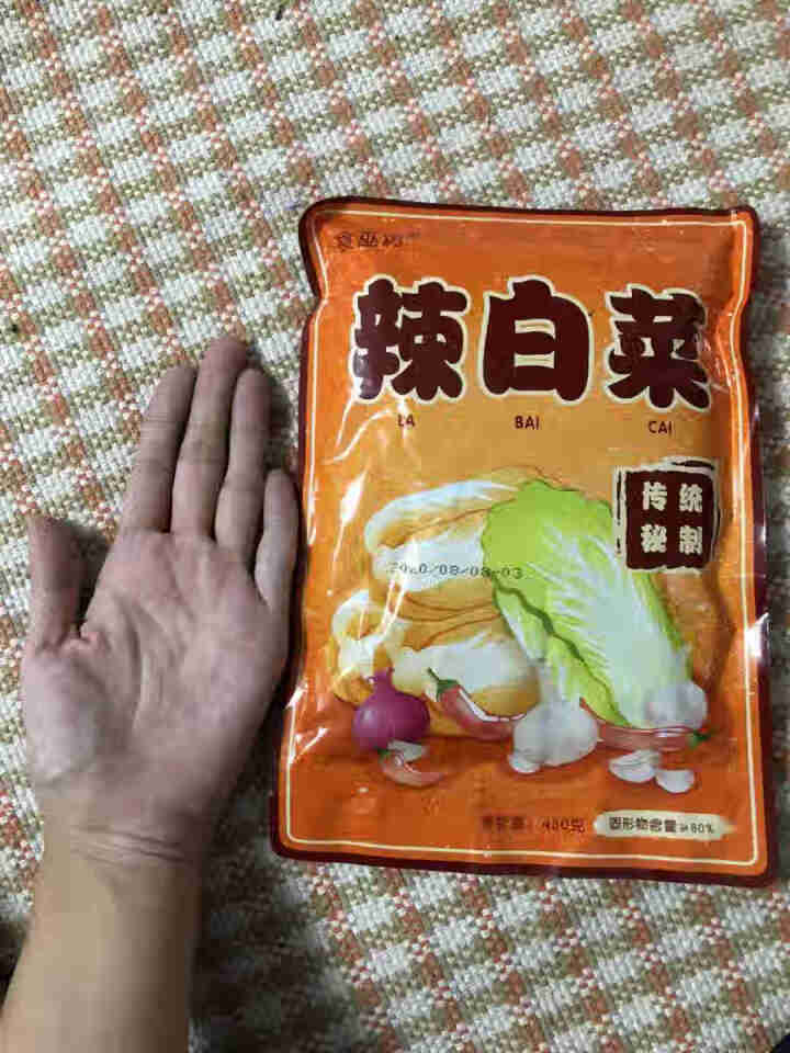 食巫坊 辣白菜450g韩国泡菜切件袋装正宗韩式泡菜料理东北辣白菜咸菜下饭菜方便面泡面伴侣 450g*1袋怎么样，好用吗，口碑，心得，评价，试用报告,第2张