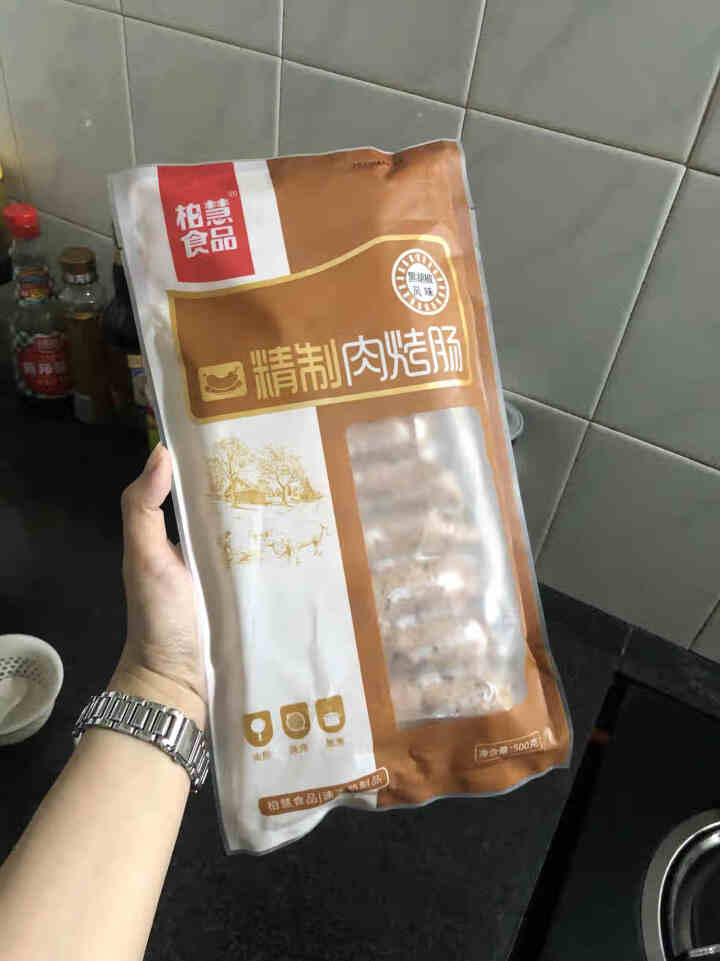 柏慧食品 火山石精制肉烤肠（黑胡椒味）500g/袋 纯肉 热狗肠 早餐肠 地道肠怎么样，好用吗，口碑，心得，评价，试用报告,第2张