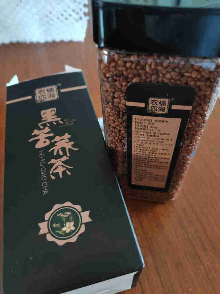 苦荞茶 四川大凉山黑苦荞茶 全胚芽全颗粒熟荞麦茶 养生茶 黑苦荞茶450g/1盒怎么样，好用吗，口碑，心得，评价，试用报告,第3张