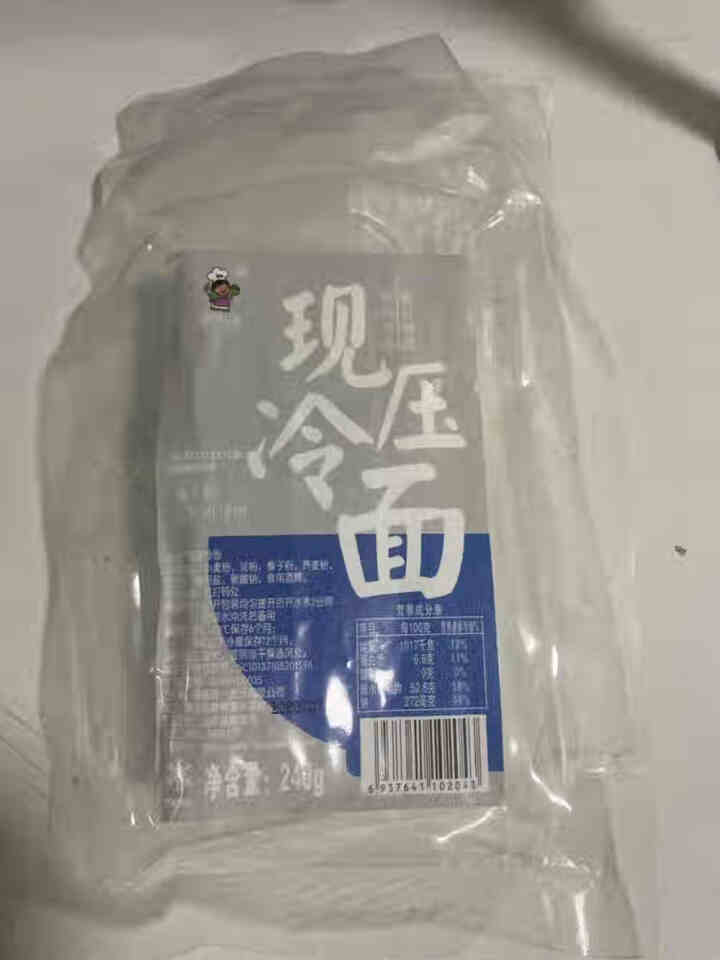 韩一奶奶  冷面三人份 825g 朝鲜冷面/凉拌面 料理内附汤汁酱包 现压冷面240g*1袋怎么样，好用吗，口碑，心得，评价，试用报告,第2张