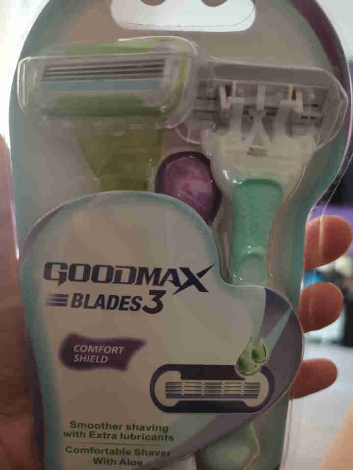 GOODMAX刮毛刀一次性女私处腋下手动三层全身水洗锋利刮毛刀 6000/彩色 3支怎么样，好用吗，口碑，心得，评价，试用报告,第2张