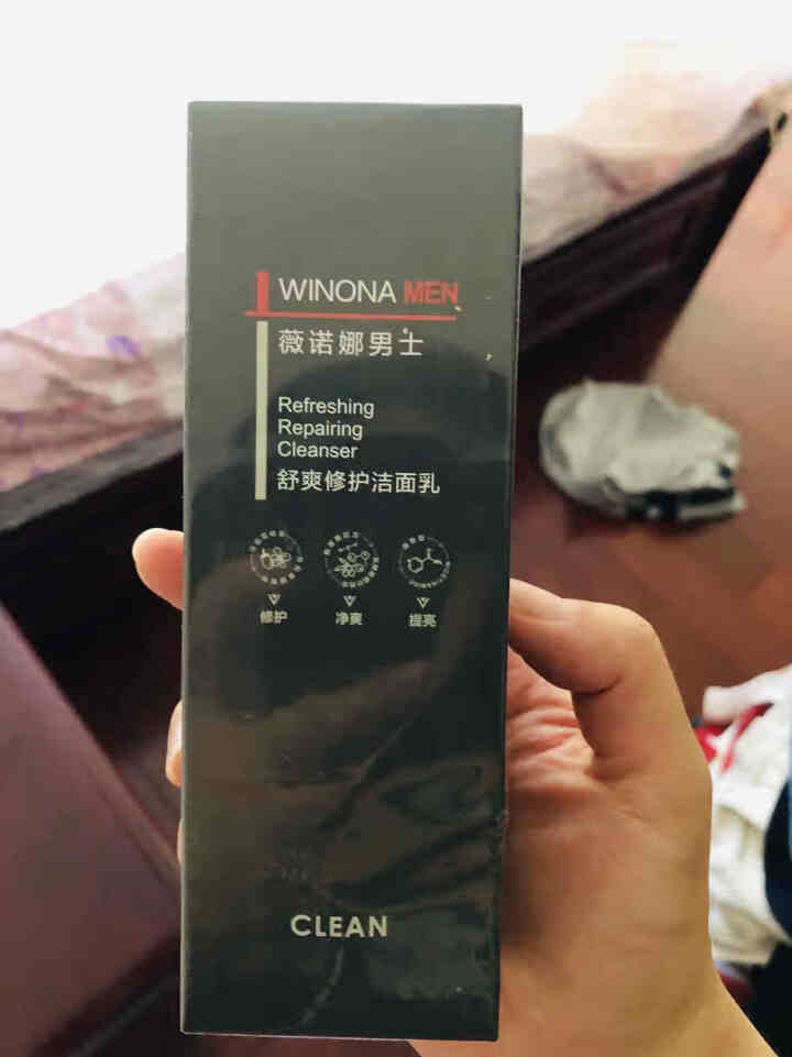 薇诺娜男士（WINONA MEN）舒爽修护洁面乳120g小灰管男士洗面奶控油洁面乳清爽补水保湿温和怎么样，好用吗，口碑，心得，评价，试用报告,第2张