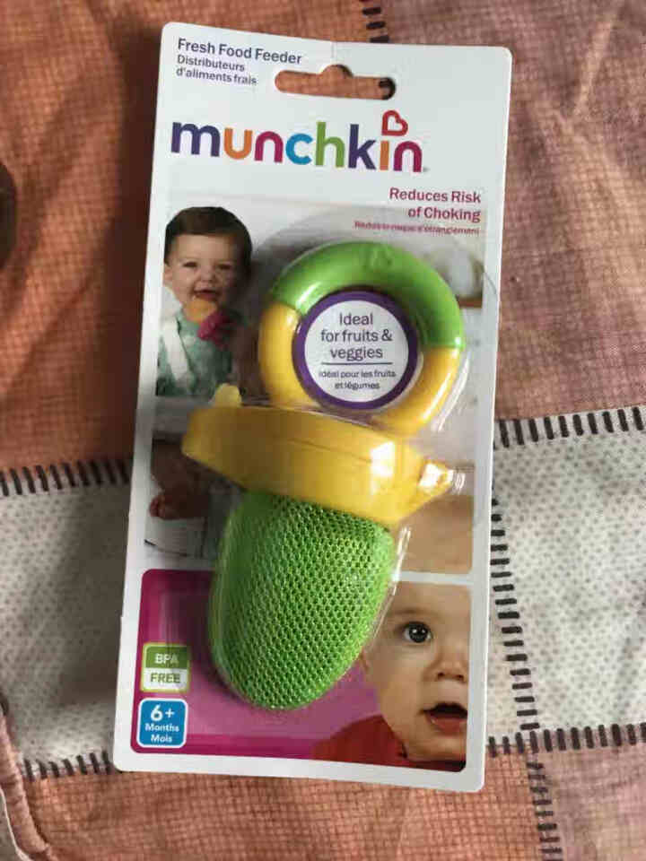 满趣健（Munchkin）婴儿食物咬咬袋水果辅食器磨牙训练袋【颜色随机】43101怎么样，好用吗，口碑，心得，评价，试用报告,第2张