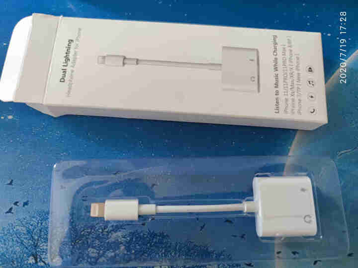 【美国W&P】苹果耳机转接头iPhone11ProMax/xr/xsmax/8/7p二合一音频转换器 通话充电听歌【双Lightning】四合一转接线怎么样，好,第2张