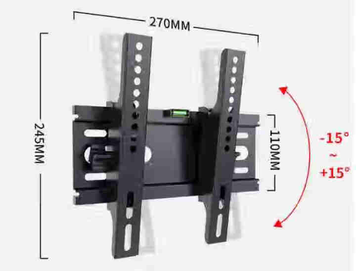易之固新款小米液晶电视机挂架加厚贴墙挂架15°俯仰可调电视机壁挂支架60/65/70/80英寸通用 【14,第4张