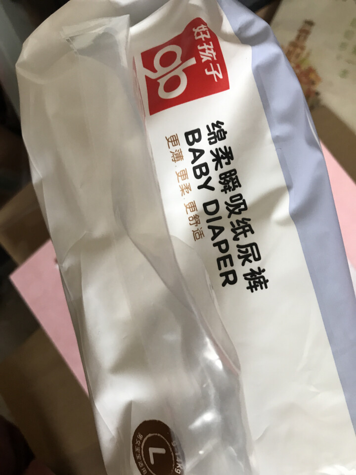 好孩子(GB)绵柔瞬吸纸尿裤大号L23片[9,第4张