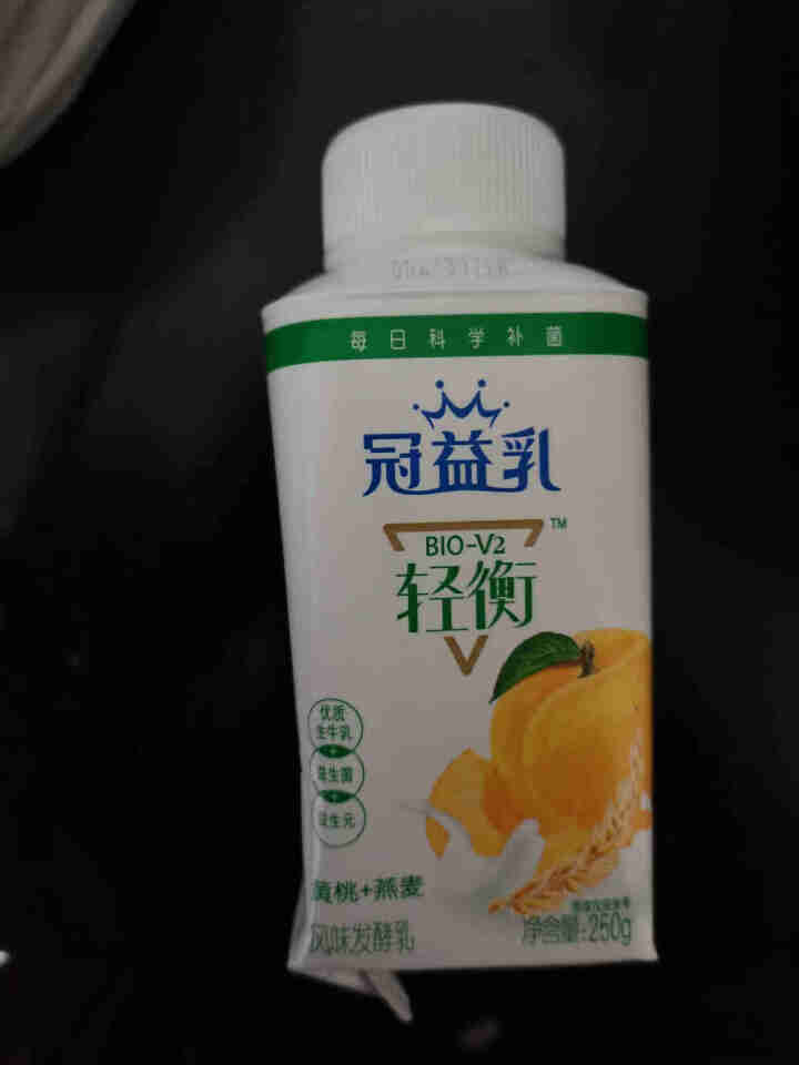 蒙牛冠益乳酸奶风味酸牛奶益生菌发酵乳儿童营养早餐奶250g*8盒 蒙牛冠益乳250g 黄桃燕麦味 2瓶怎么样，好用吗，口碑，心得，评价，试用报告,第2张