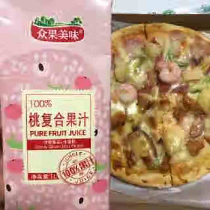 众果美味 100%果汁饮料 鲜果榨汁原浆 无添加UHT高温灭菌 久保水蜜桃1L单盒怎么样，好用吗，口碑，心得，评价，试用报告,第2张