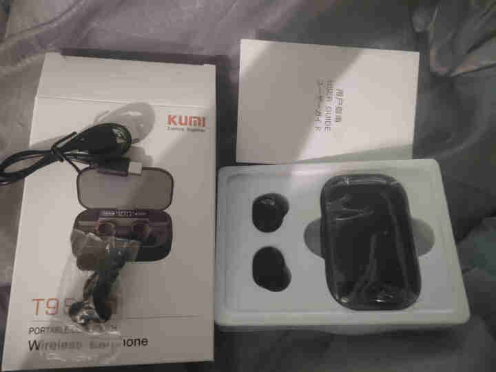 KUMI T9S Pro 真无线蓝牙耳机 TWS通话降噪立体声入耳式双耳迷你隐形运动跑步游戏手机通用 黑色怎么样，好用吗，口碑，心得，评价，试用报告,第3张