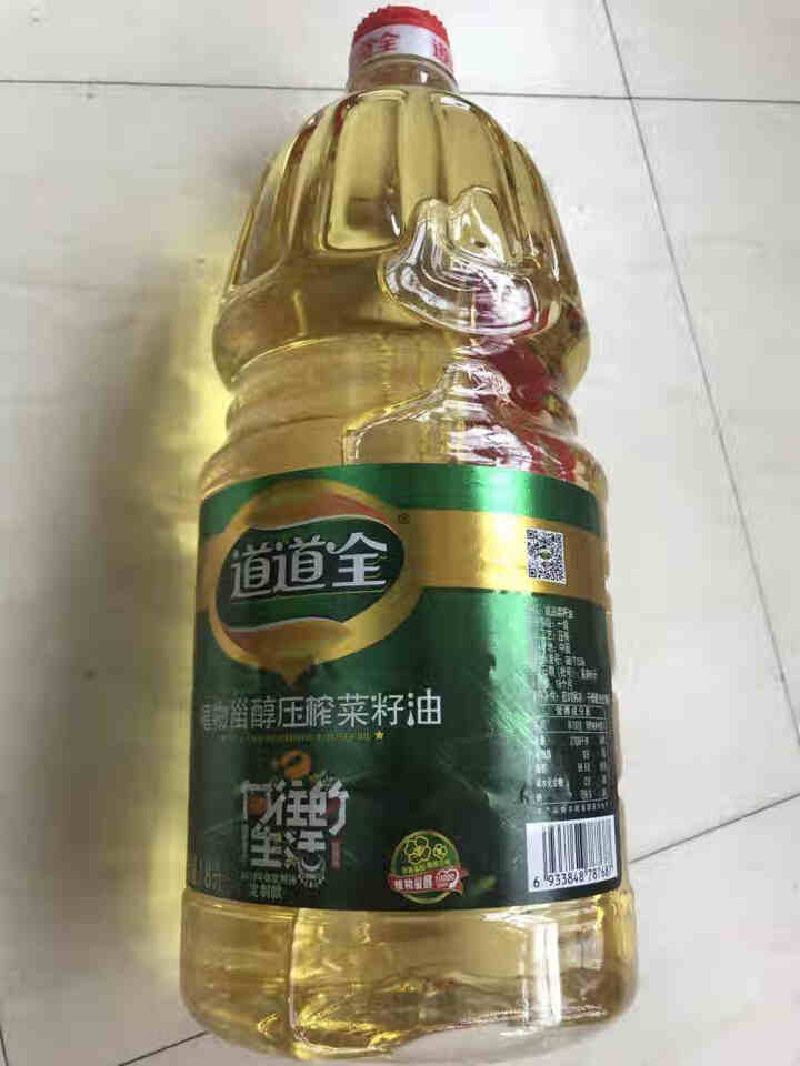 向往的生活同款 道道全菜籽油 植物甾醇压榨菜籽油1.8L 物理压榨 非转基因食用油 1.8L怎么样，好用吗，口碑，心得，评价，试用报告,第3张