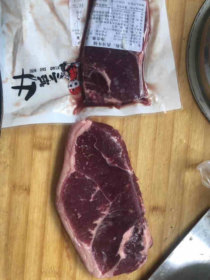 小试牛 原切西冷牛排 澳州进口儿童牛扒草饲生鲜牛肉 厚切200g/片 草饲喂养,第3张