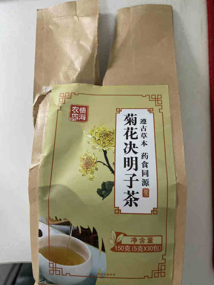 菊花决明子茶 枸杞牛蒡根金银花桂花茶甘草组合花草茶养生茶袋泡茶 菊花决明子茶1袋怎么样，好用吗，口碑，心得，评价，试用报告,第2张