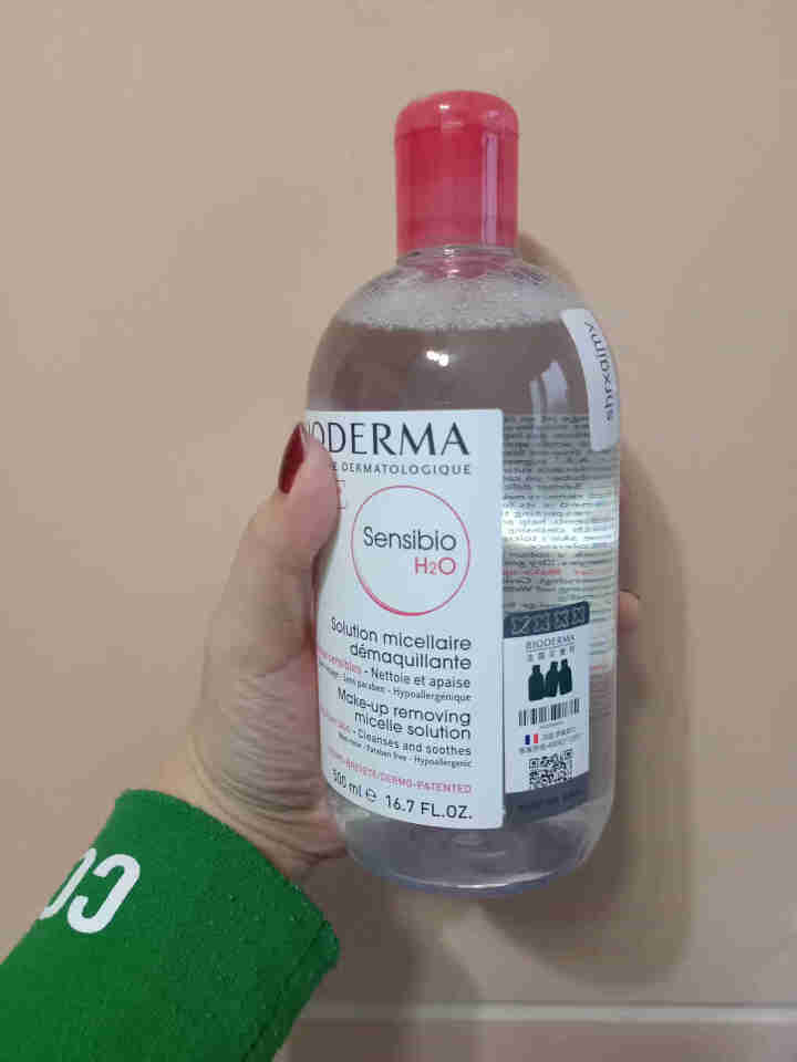 法国贝德玛（BIODERMA）舒妍多效洁肤液500ml （卸妆水 深层清洁 粉水 舒缓保湿 敏感肌 眼唇 原装进口）怎么样，好用吗，口碑，心得，评价，试用报告,第4张