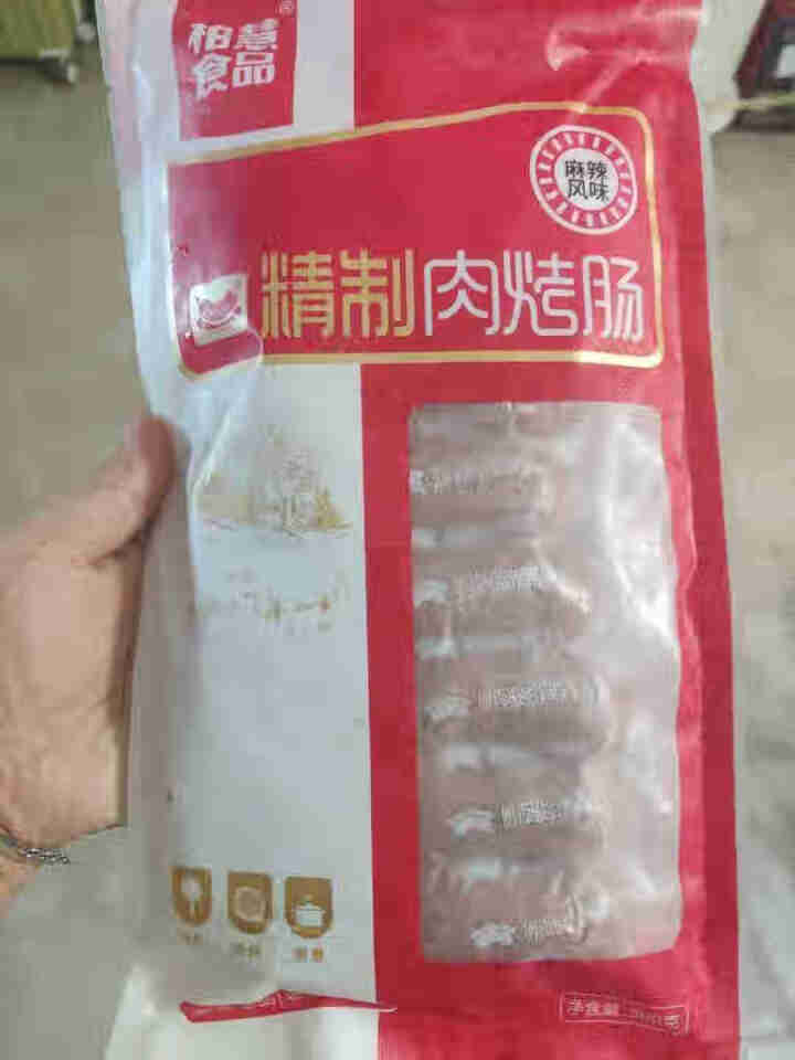 柏慧食品 火山石精制肉烤肠（麻辣味）500g/袋 纯肉 热狗肠 早餐肠 地道肠怎么样，好用吗，口碑，心得，评价，试用报告,第2张