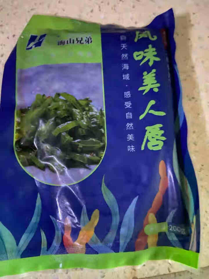 鲜生说 裙带菜中华海草调味梗丝 解冻即食开胃菜 海藻海产200g/袋 风味美人唇（香辣味）200g/袋怎么样，好用吗，口碑，心得，评价，试用报告,第3张