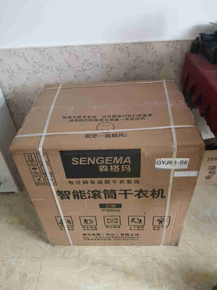 森格玛（SENGEMA) 干衣机家用烘干机滚筒式6kg 除螨除菌消毒 烘干即穿 内衣婴儿宝宝烘衣机 智能触摸款怎么样，好用吗，口碑，心得，评价，试用报告,第2张