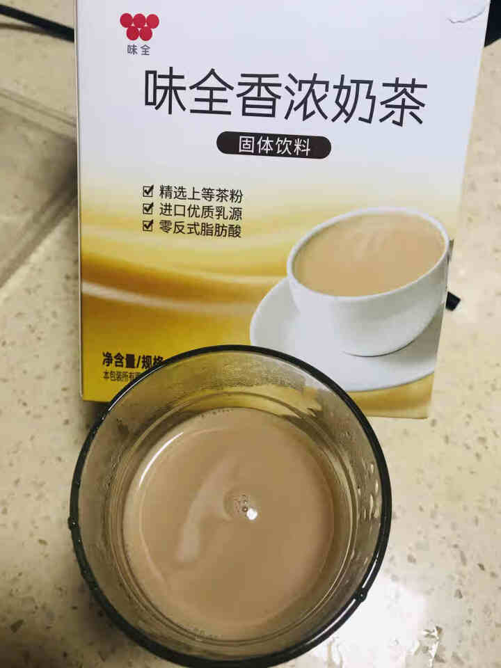 味全香浓奶茶粉固体饮料冲泡速溶家用办公室300克 15g*20条怎么样，好用吗，口碑，心得，评价，试用报告,第4张