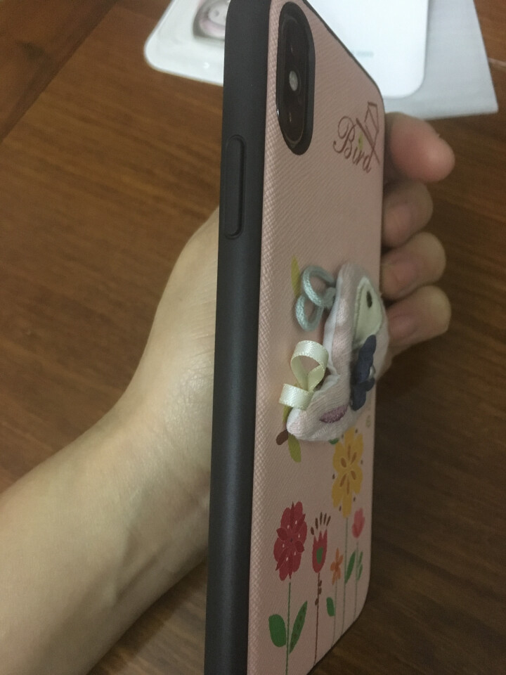 迪沃 苹果X手机壳 iphoneX轻奢女款清新可爱 抖音超薄全包防摔散热布艺手工壳 时尚男女潮款 iphoneX,第3张