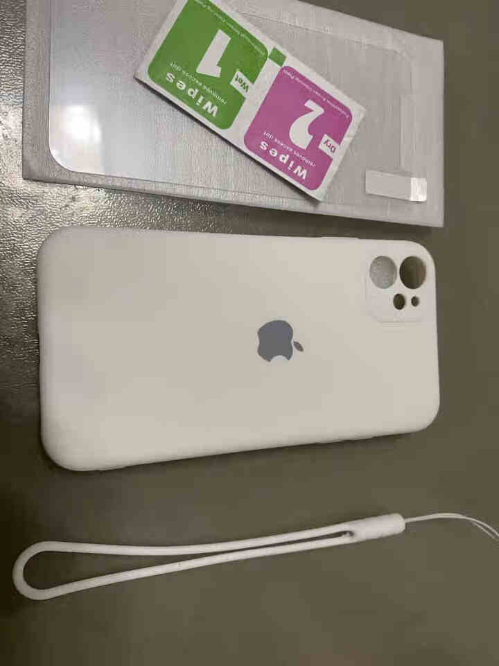 云粼 苹果11手机壳液态硅胶iPhone11摄像头全包11pro Max防摔男女款潮牌软壳ins网红 苹果11【古董白色+钢化膜+挂绳】怎么样，好用吗，口碑，心,第2张