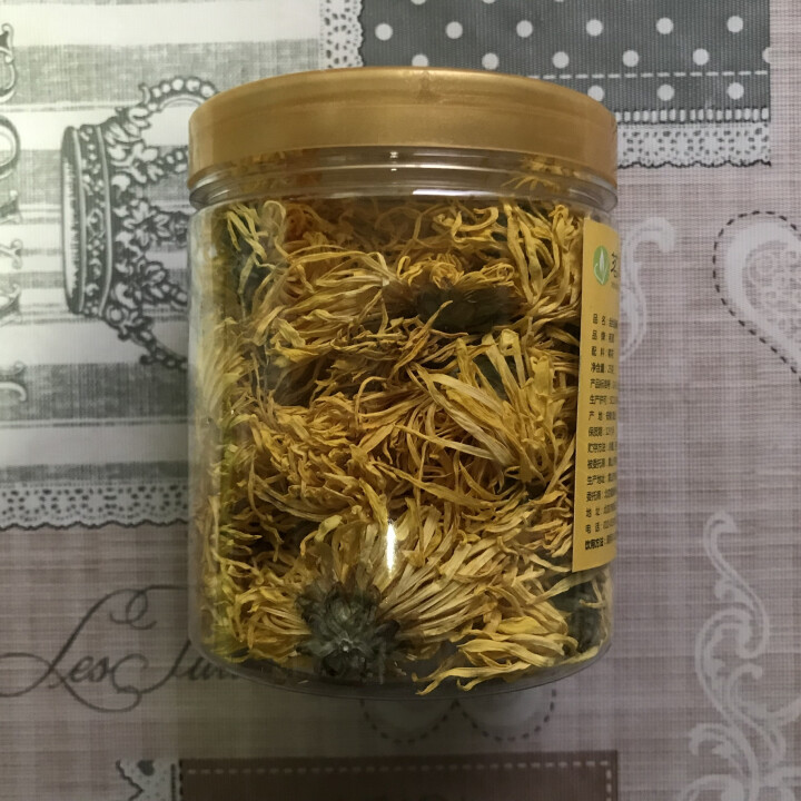 【买2送1再送杯】茗愿 一朵一杯金丝皇菊约50朵 菊花茶 花草茶 金丝黄菊花茶去火下火贡菊胎菊大黄菊 金丝皇菊罐装25克/50,第3张