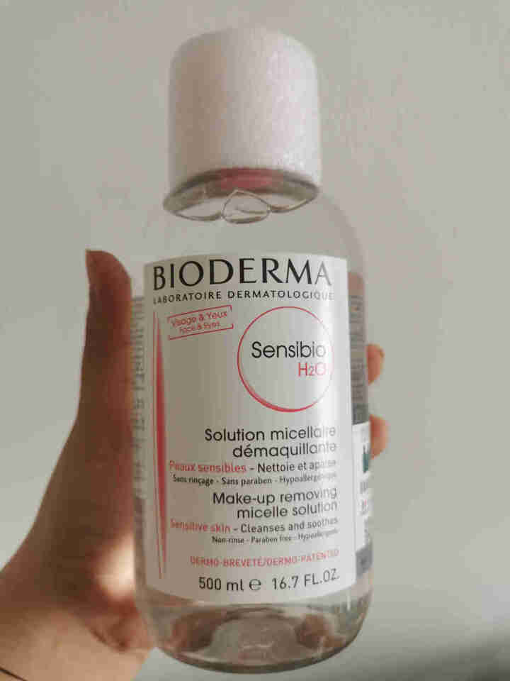 法国贝德玛（BIODERMA）舒妍多效洁肤液500ml （卸妆水 深层清洁 粉水 舒缓保湿 敏感肌 眼唇 原装进口）怎么样，好用吗，口碑，心得，评价，试用报告,第2张