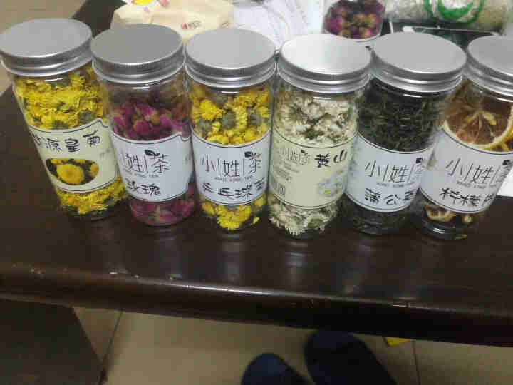 小姓茶 花草茶多罐组合实惠装 蒲公英 玫瑰花 贡菊 乒乓球菊 柠檬片 婺源皇菊 6罐大团圆怎么样，好用吗，口碑，心得，评价，试用报告,第4张