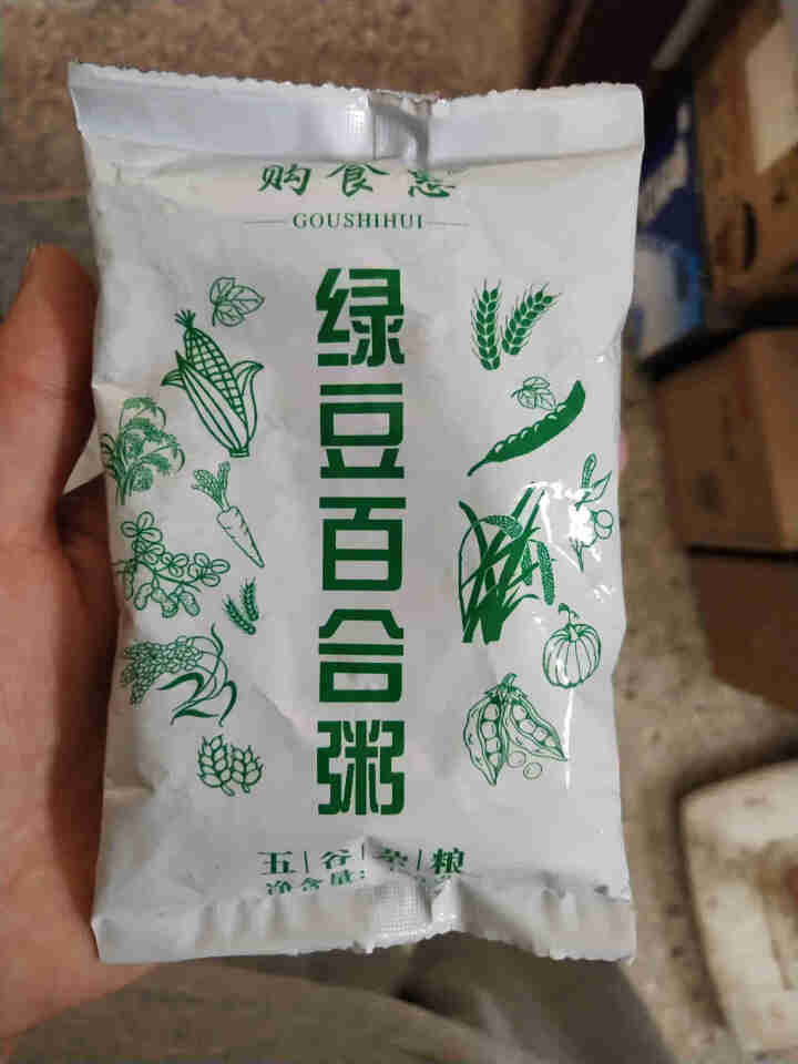 购食惠 绿豆百合粥100g（大米、绿豆、百合）混合粥米粥料五谷杂粮粗粮熬粥怎么样，好用吗，口碑，心得，评价，试用报告,第2张