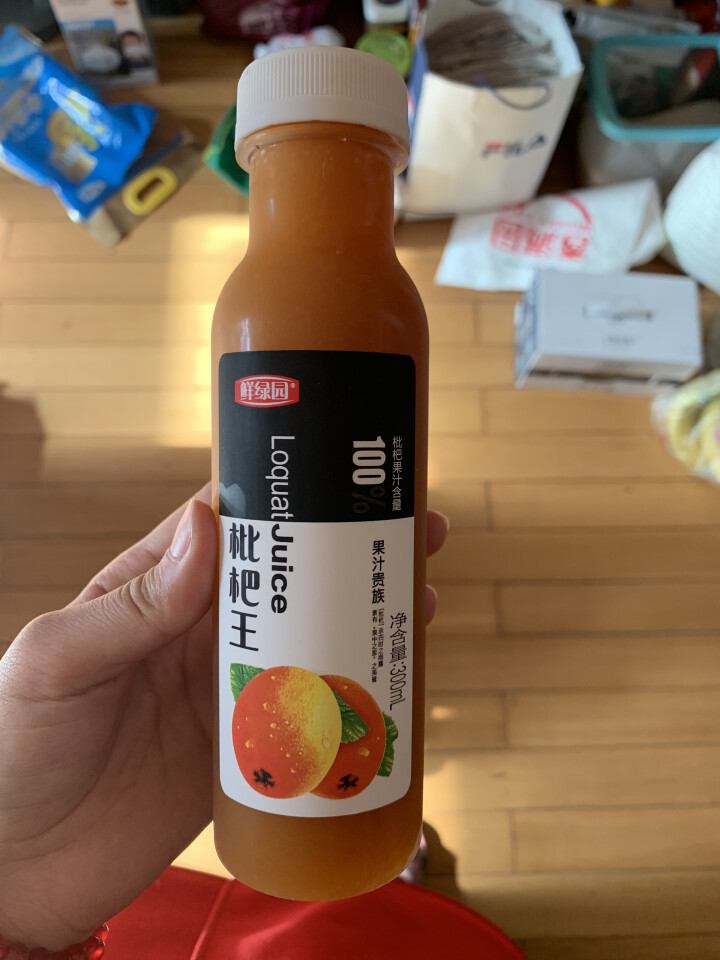 鲜绿园 枇杷汁100%枇杷王枇杷原浆果汁饮料大瓶饮料300ml 单瓶装试饮活动怎么样，好用吗，口碑，心得，评价，试用报告,第2张