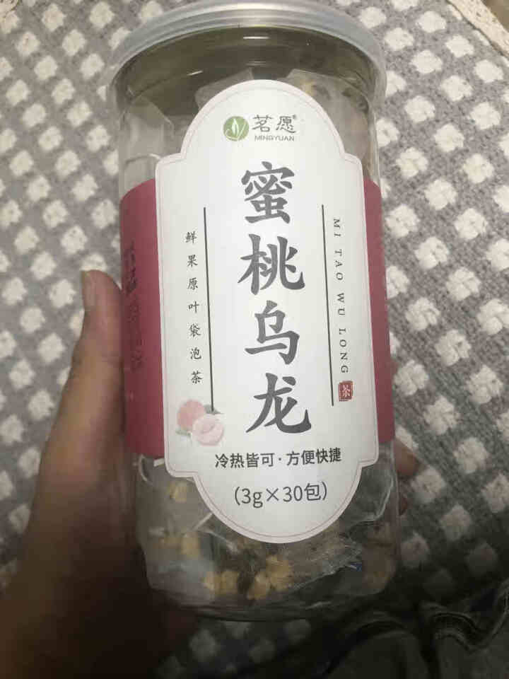 【发2罐共60包】蜜桃乌龙茶 水果茶果粒茶白桃乌龙茶包冷泡茶花果茶三角袋泡茶包 90克/罐怎么样，好用吗，口碑，心得，评价，试用报告,第2张