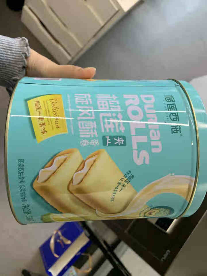 榴莲西施 榴莲夹心旋风酥 蛋卷饼干鸡蛋卷休闲零食小吃食品早餐办公室零食 榴莲夹心旋风酥338g*1罐怎么样，好用吗，口碑，心得，评价，试用报告,第2张