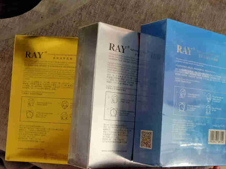 RAY面膜官方中文版 金色+银色+蓝色 30片/3盒 深层补水 水润保湿 紧致滋养 RAY品牌直供 金色1盒+银色1盒+蓝色1盒怎么样，好用吗，口碑，心得，评价,第3张