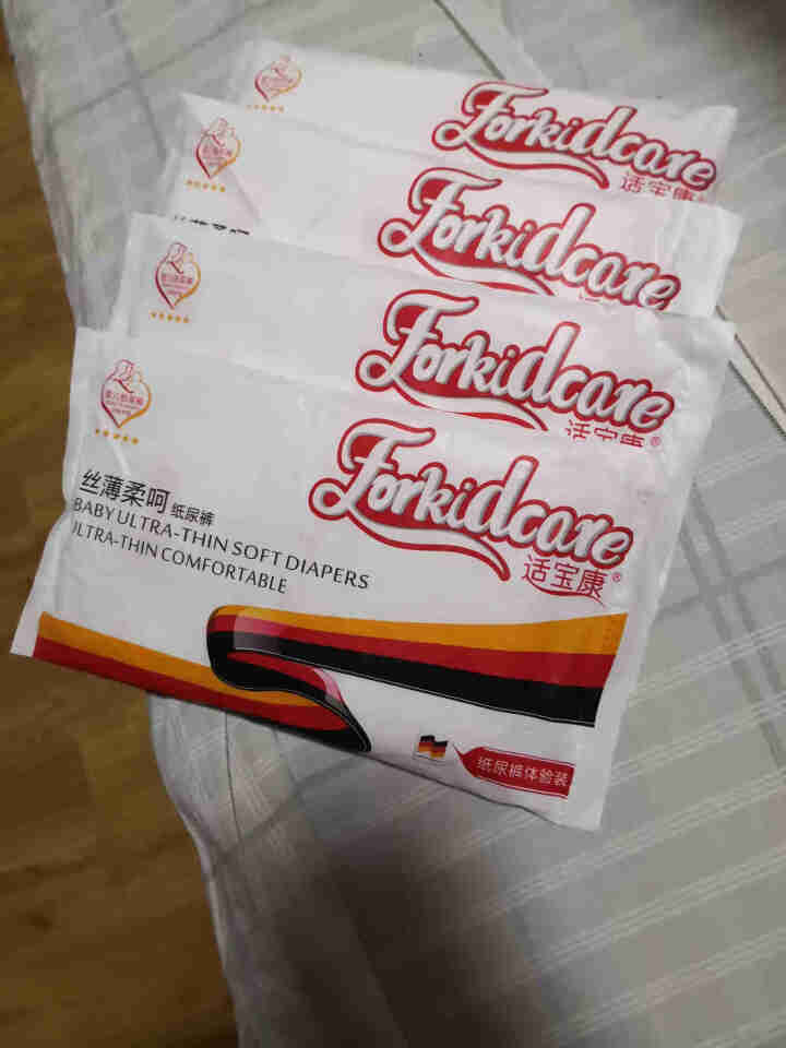 适宝康·Forkidcare 丝薄柔呵纸尿裤试用装L码*4片 适合9,第2张