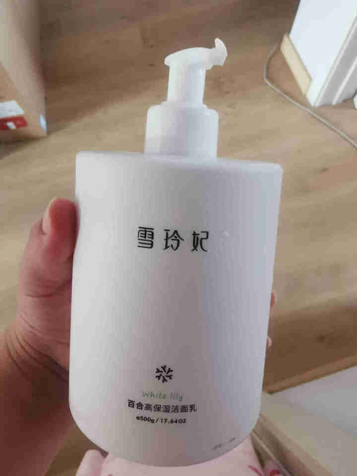 雪玲妃 百合高保湿洁面乳500g升级款 (氨基酸洗面奶 补水保湿控油不紧绷 温和清洁 滋润护肤化妆品男女士)怎么样，好用吗，口碑，心得，评价，试用报告,第3张