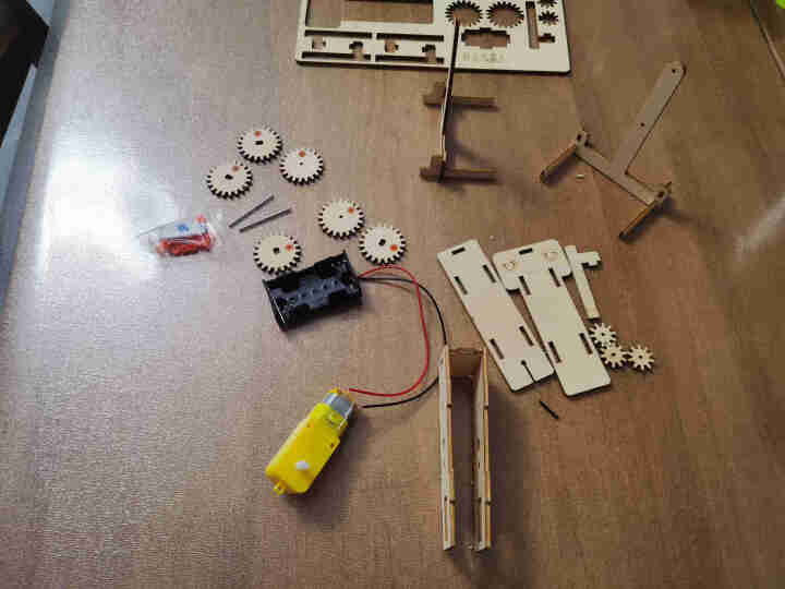 儿童科技小制作小发明科学实验器材套装机械机器人diy手工材料幼儿园学区益智玩具学生STEAM教育 原木色怎么样，好用吗，口碑，心得，评价，试用报告,第3张