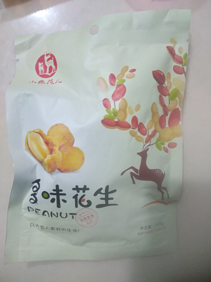 【小鹿范儿】坚果炒货 多味花生 干果 休闲零食 花生小吃  下酒菜 120G 多味花生怎么样，好用吗，口碑，心得，评价，试用报告,第2张