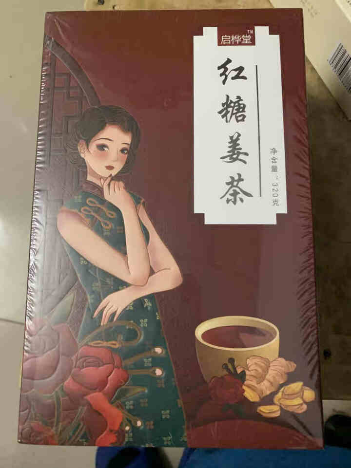 启桦堂 红糖姜茶 大姨妈红糖水养生茶驱寒姜丝玫瑰红枣枸杞茶320克/18包怎么样，好用吗，口碑，心得，评价，试用报告,第2张