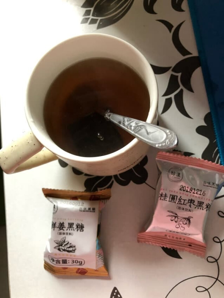 台湾风味黑糖姜茶初漾大姨妈茶月经经期例假驱寒姜母茶桂圆红枣红糖姜茶 0元试饮（1颗鲜姜+1颗桂圆红枣）怎么样，好用吗，口碑，心得，评价，试用报告,第4张