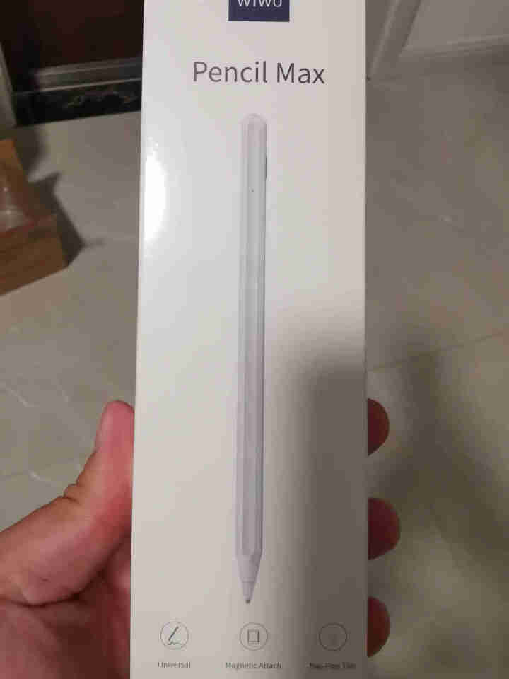 WiWU ipad电容触控手写笔 apple pencil一代触屏笔苹果平板笔 白色  POM头 max怎么样，好用吗，口碑，心得，评价，试用报告,第2张