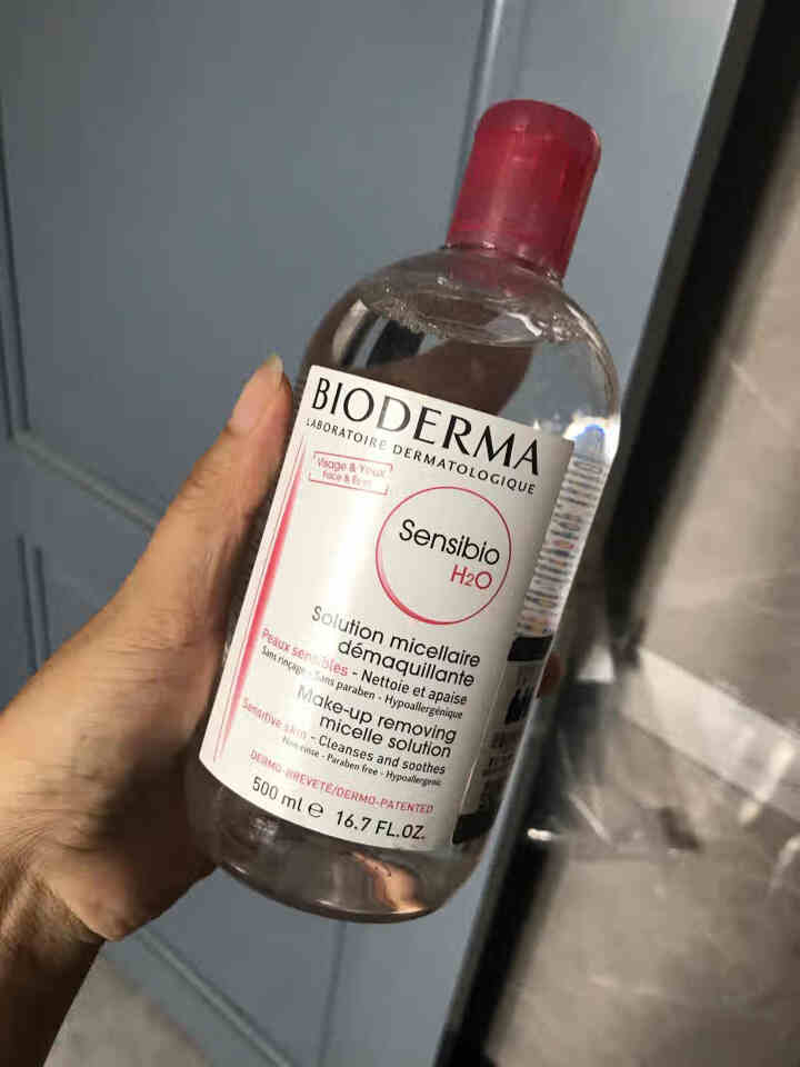 法国贝德玛（BIODERMA）舒妍多效洁肤液500ml （卸妆水 深层清洁 粉水 舒缓保湿 敏感肌 眼唇 原装进口）怎么样，好用吗，口碑，心得，评价，试用报告,第2张