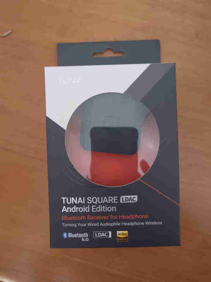 TUNAI Square蓝牙耳放LDAC无损音乐解码接收器HiRes便携无线放大器可连有线耳机音箱 黑色 蓝牙耳放,第2张