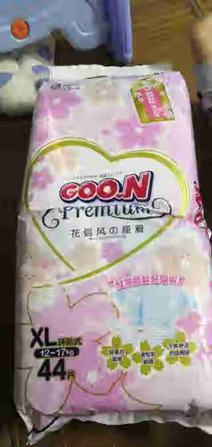 【自营仓直发】大王 GOO.N 花信风系列 纸尿裤尿不湿拉拉裤成长裤 XL44片【不小于15kg】怎么样，好用吗，口碑，心得，评价，试用报告,第2张