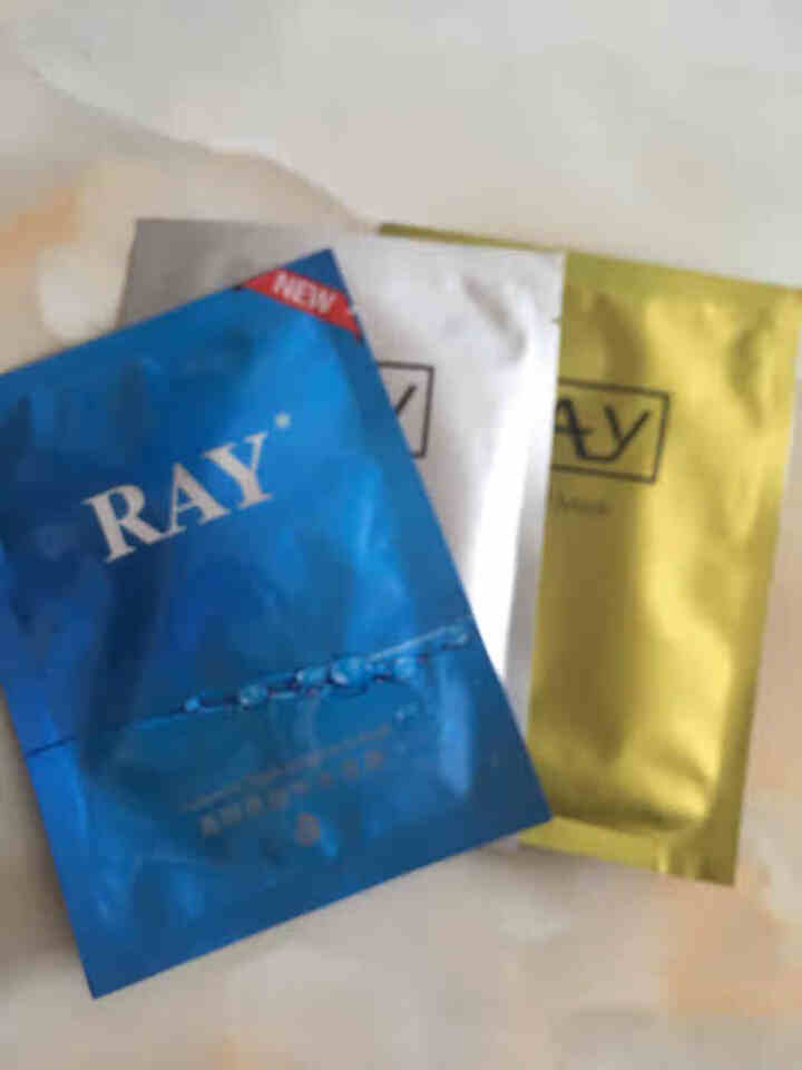 RAY面膜官方中文版 金色+银色+蓝色 30片/3盒 深层补水 水润保湿 紧致滋养 RAY品牌直供 金色1盒+银色1盒+蓝色1盒怎么样，好用吗，口碑，心得，评价,第4张