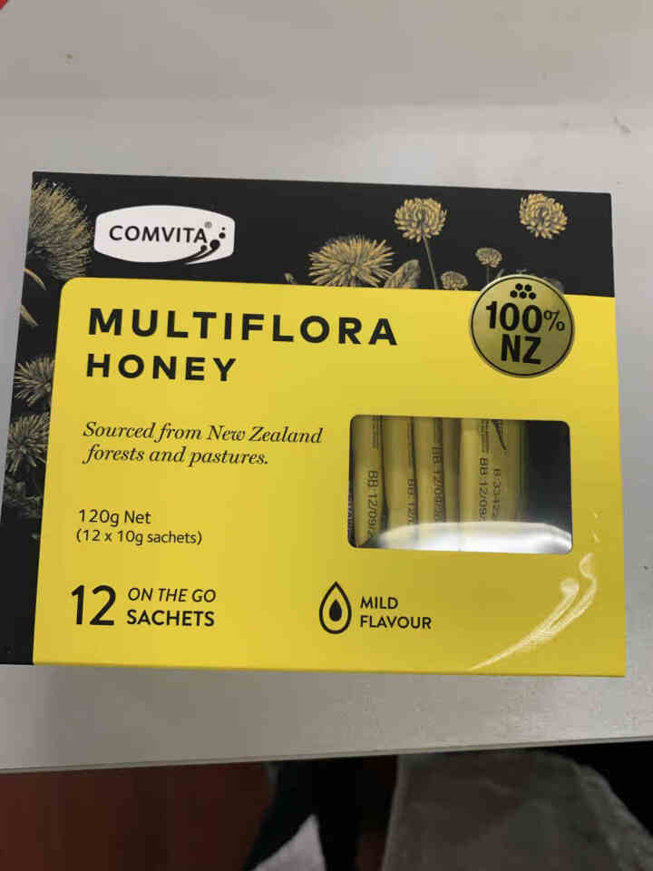 康维他（comvita）多花蜂蜜便携装 新西兰进口 袋装蜂蜜小包装 【10g*12条装】怎么样，好用吗，口碑，心得，评价，试用报告,第2张